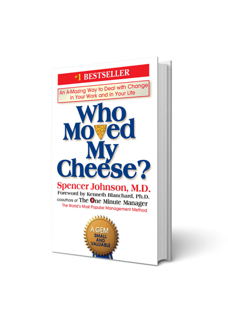 Image du livre de Who moved my cheese pour décrire le défi du changement et de la transformation